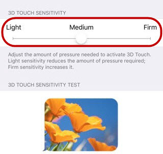Как включить 3d touch на айфон 6s