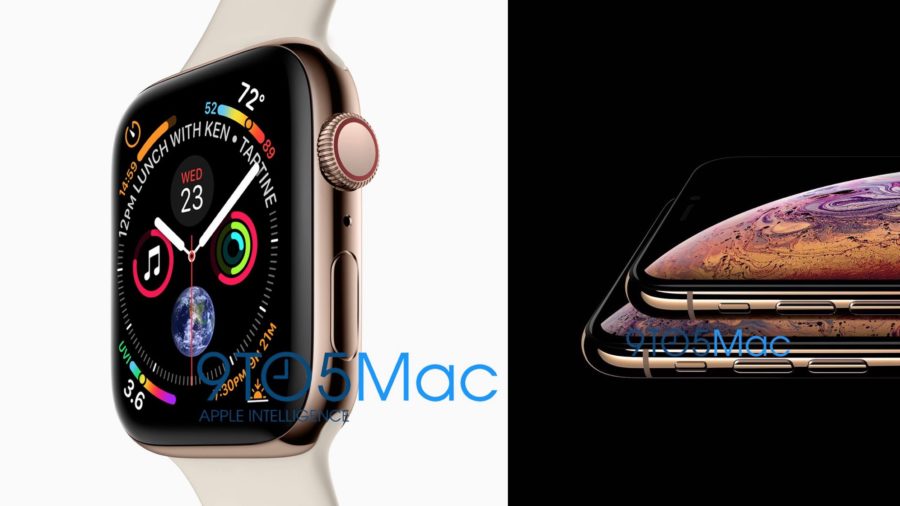 Apple Watch Series 4 and iPhone XS by 9to5mac