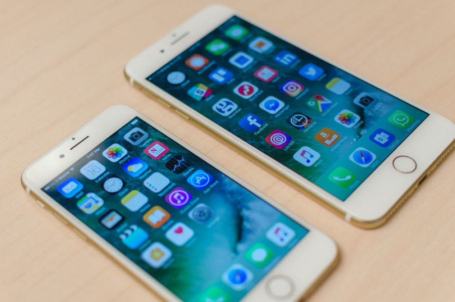 Размеры экранов iPhone 7, 7 Plus