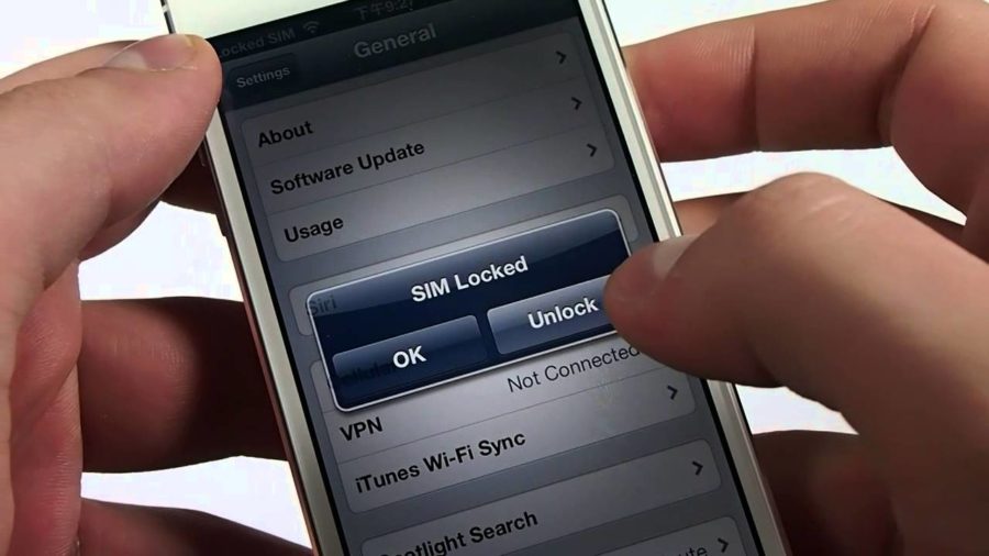 Если Locked SIM айфон