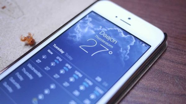 Как настроить погоду на айфоне