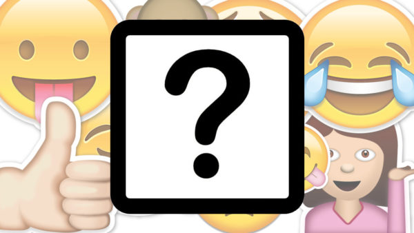 смайлик знак вопроса в квадрате на айфоне