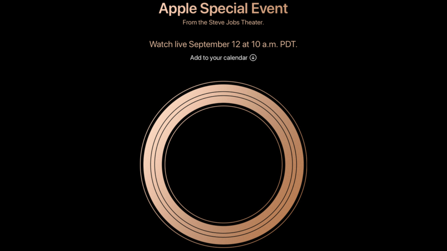 Скриншот приглашения Apple с официального сайта