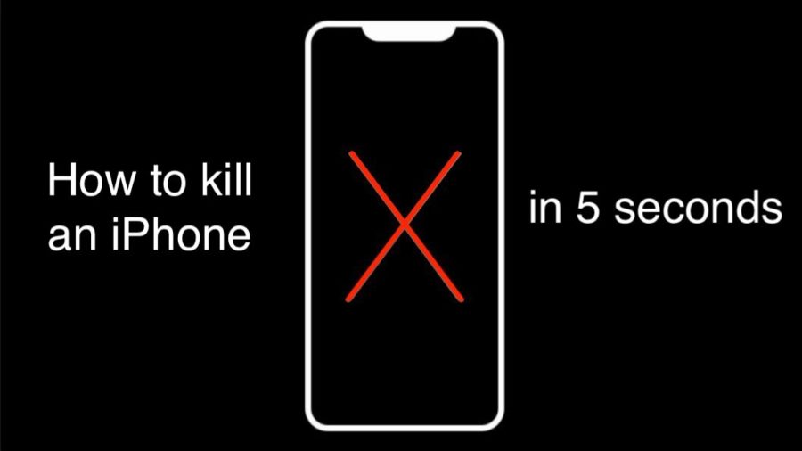 kill an iphone in 5 seconds