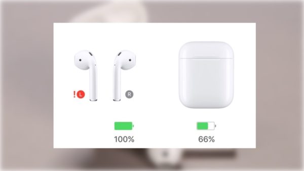 red exclamation mark airpods