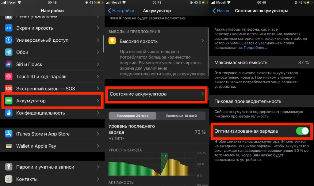 Оптимизированная зарядка iphone что это