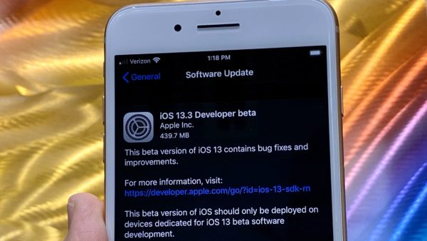 iOS 13.3 Beta 1
