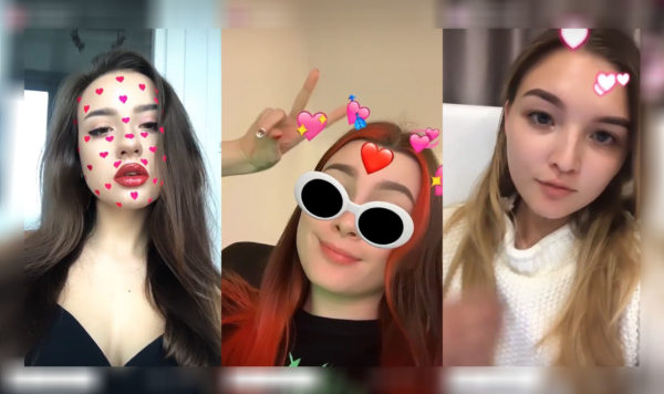 Hearts Filter on Instagram