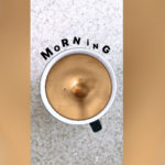 Кофе стикер с каплей для Инстаграм Сторис. Как сделать?