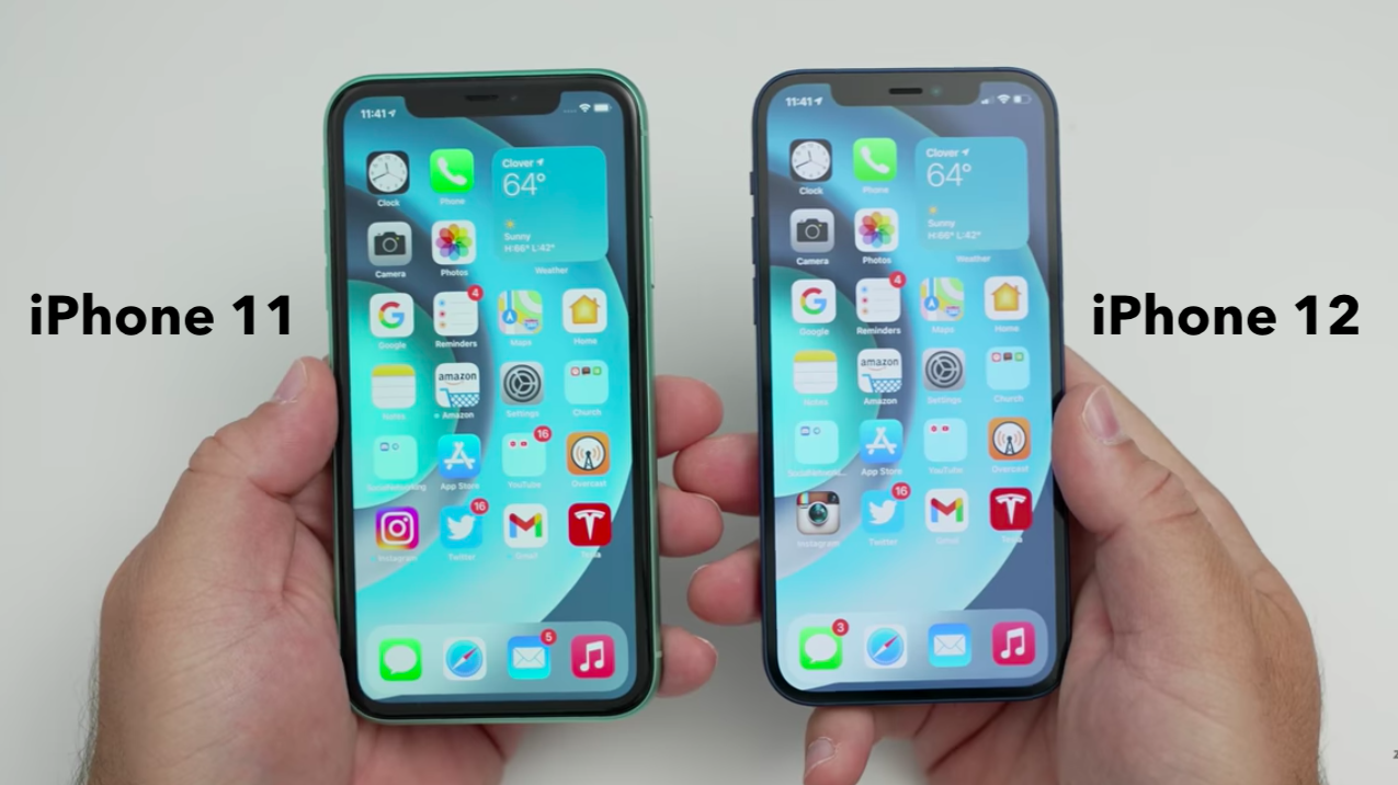 Различие 11 и 12. Iphone 12 Mini и iphone 11. Айфон 11 и 12 сбоку. Айфон 11 и 12 сравнение размеров. Iphone 11 vs 12 экран.